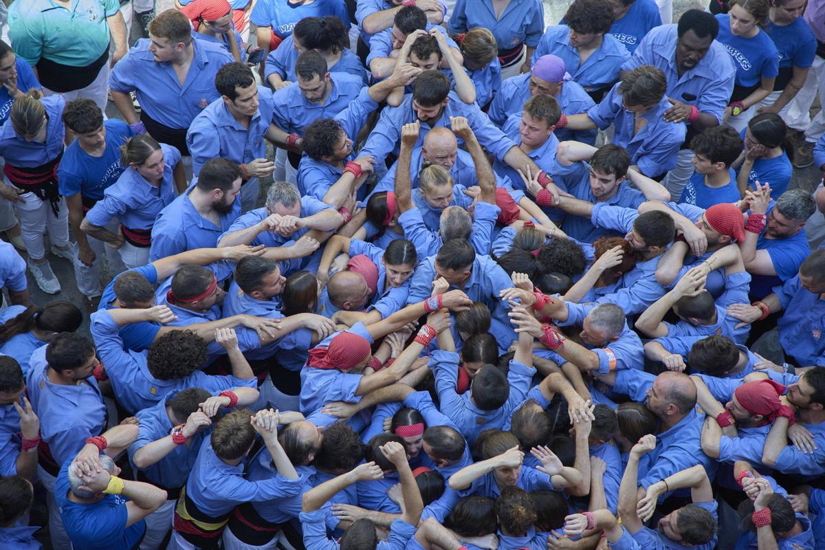 Les imatges de la jornada castellera per celebrar els 30 anys dels Marrecs de Salt