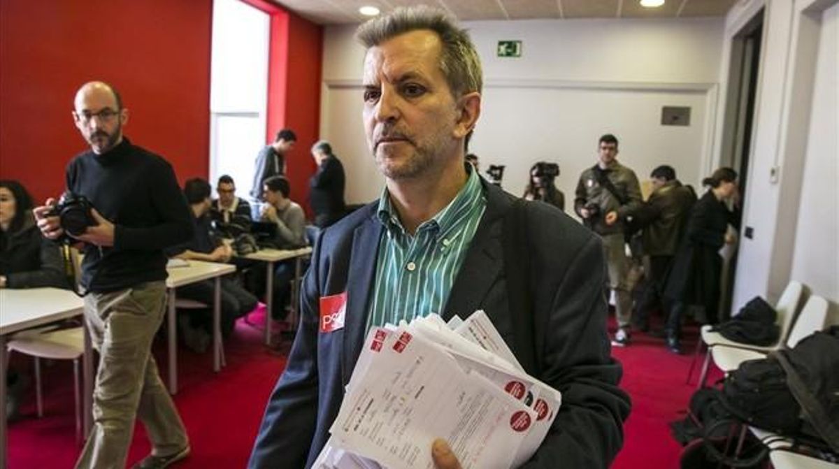 El militant socialista Manel Fernández, l’1 de març passat. JOAN PUIG El militant socialista Manel Fernández, l’1 de març passat. JOAN PUIG