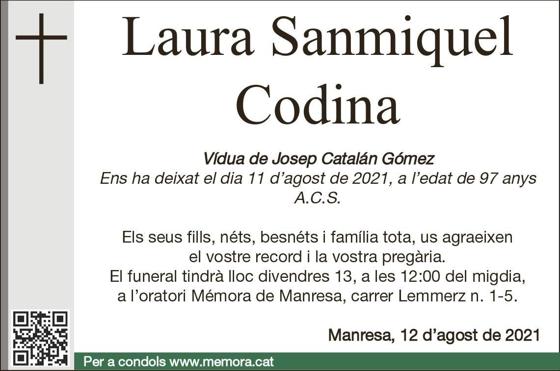 Esquela Laura Sanmiquel Codina