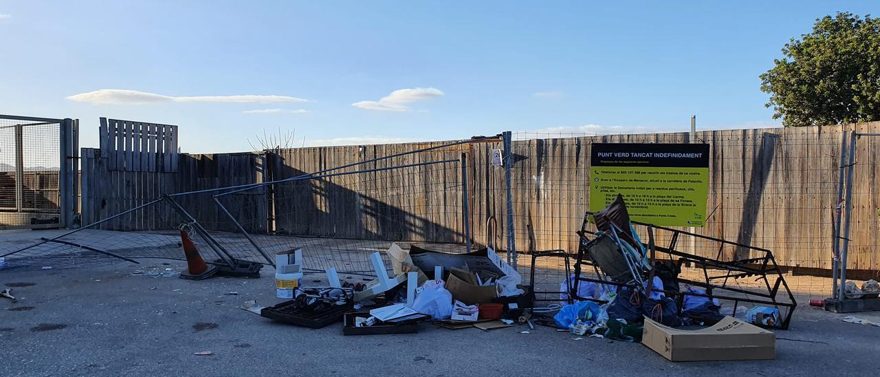 Limpiar el punto verde cerrado en Porto Cristo ha costado 100.000 euros