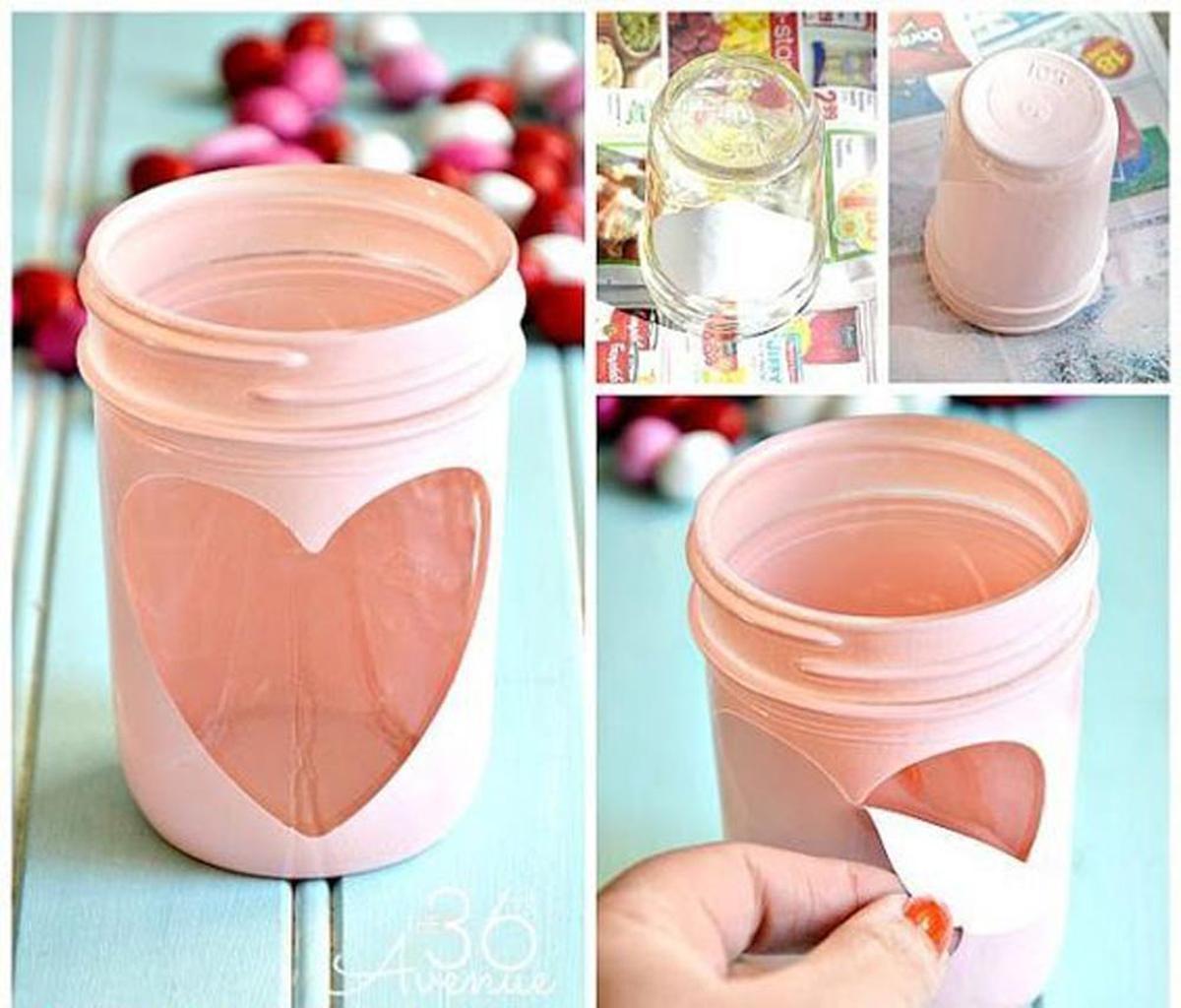 Vaso DIY para San Valentín