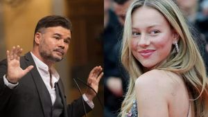 Gabriel Rufián y Ester Expósito