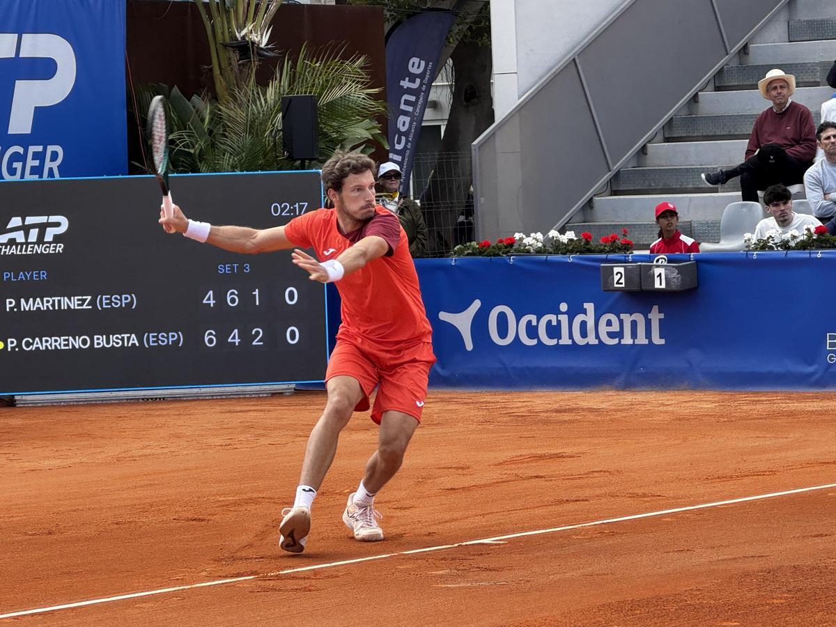 Pablo Carreño durante su partido de cuartos de final