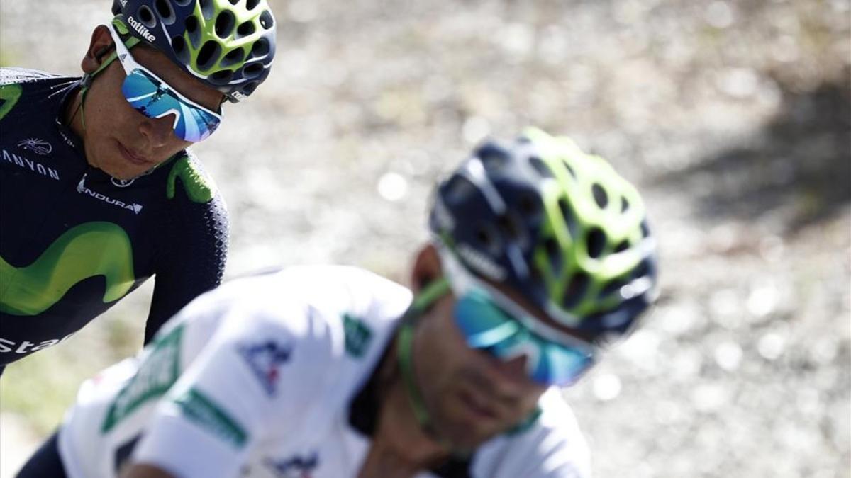 Nairo Quintana y Alejandro Valverde, dos campeones en Movistar