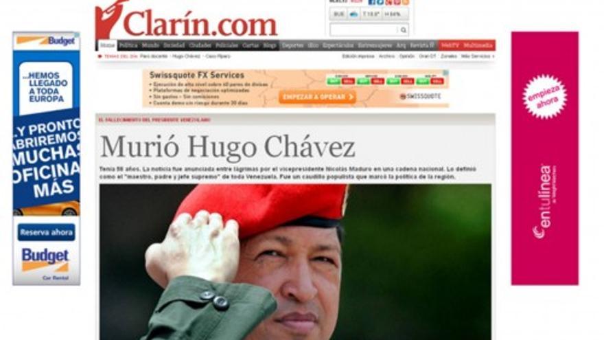 La muerte de Chávez copa las portadas