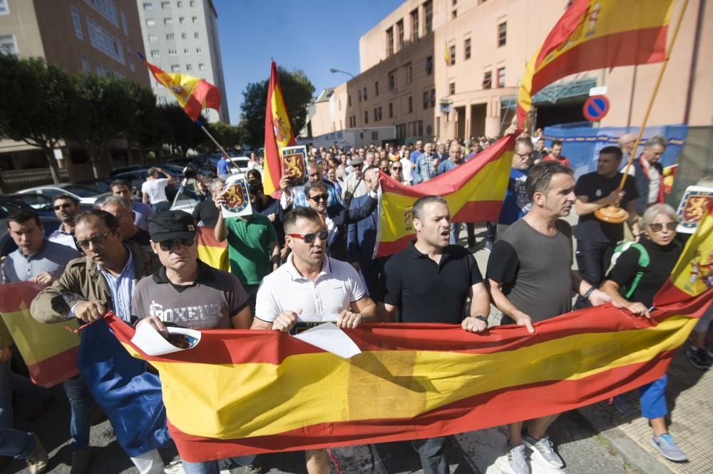 Concentración de policías nacionales en A Coruña