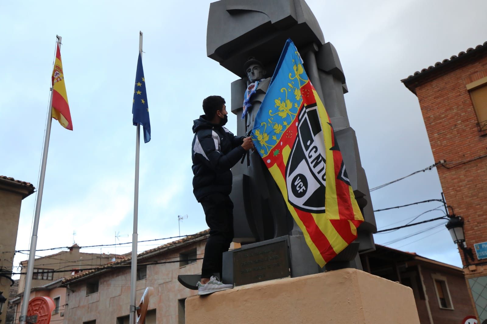 Así se ha vivido en Utrillas la previa del partido de Copa contra el Valencia