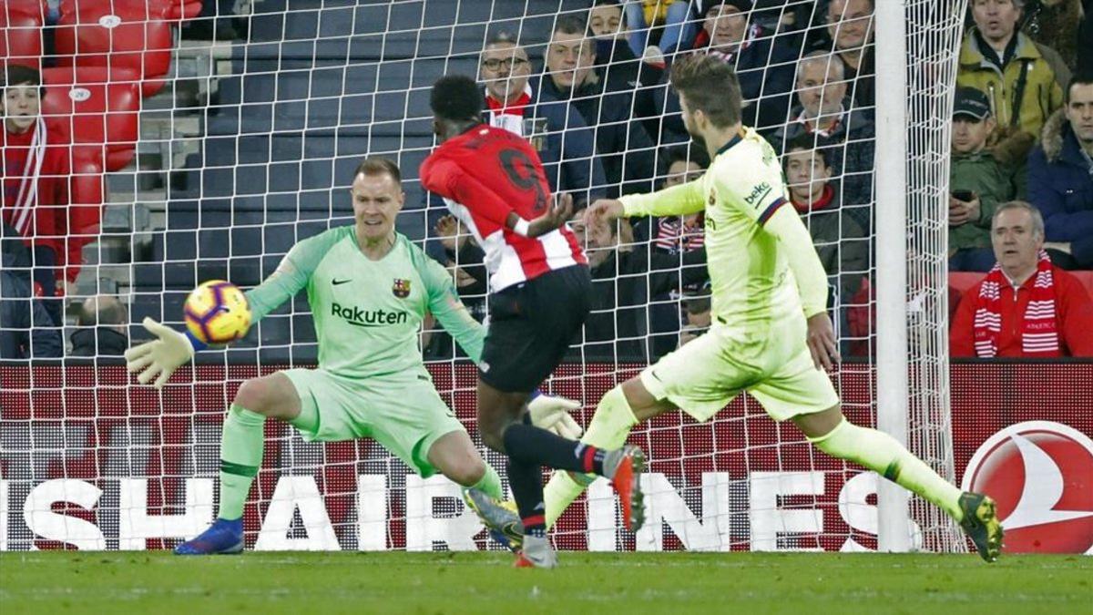 Ter Stegen fue decisivo para el Barça ante el Athletic