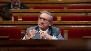 Imagen de archivo de Jaume Giró en el pleno del Parlament.