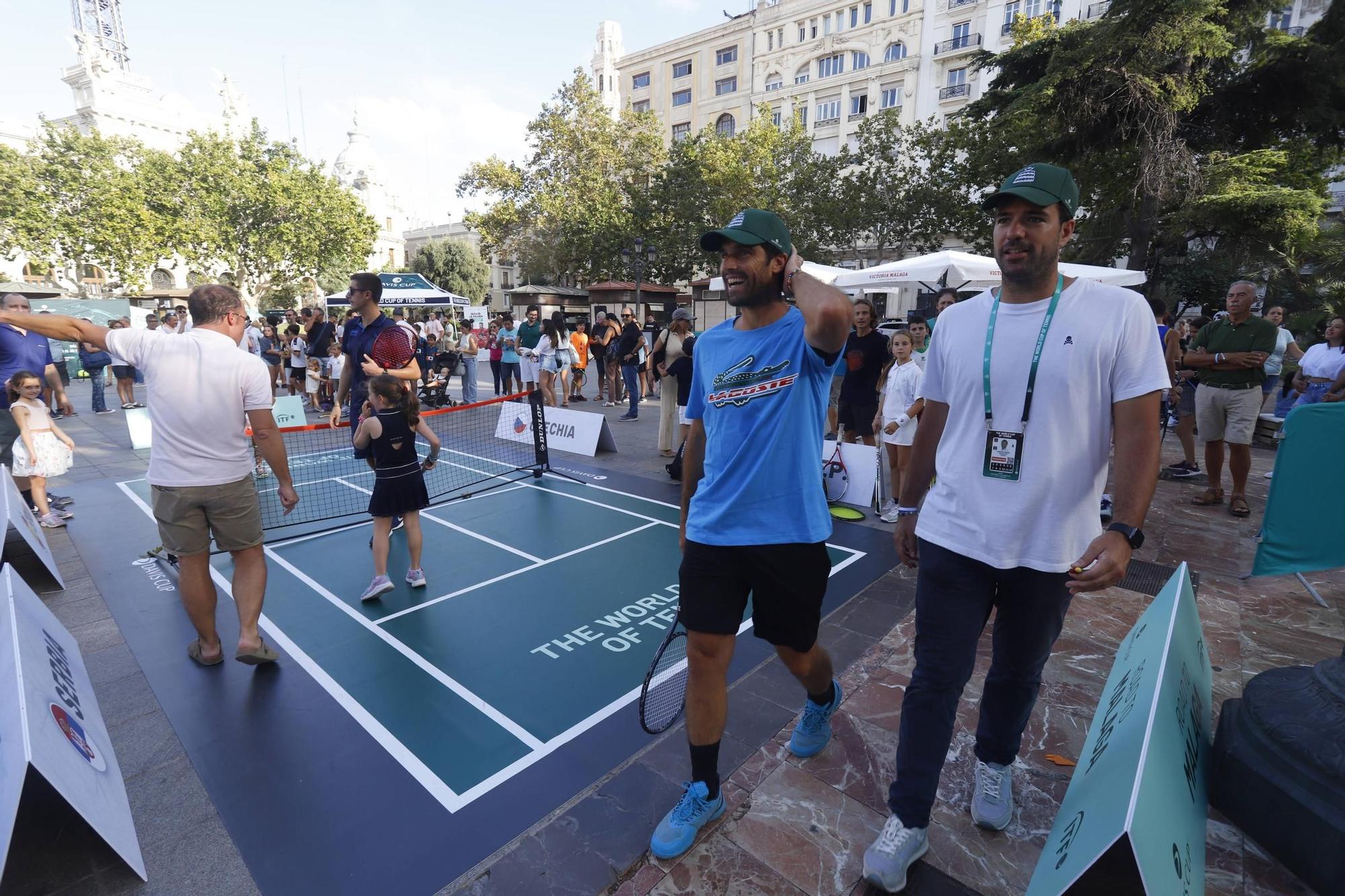 Fiesta del tenis en València por la Copa Davis