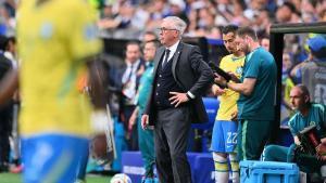 Carlo Ancelotti durante el partido de dieciseisavos del Mundial entre Brasil y Japón.