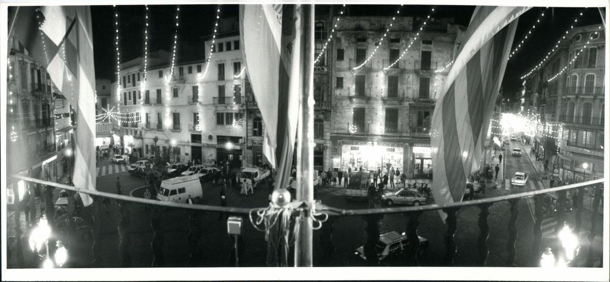 Así eran antes la luces de Navidad de Palma