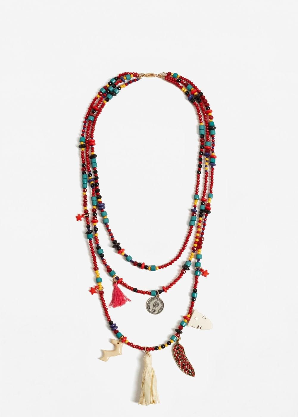 Joyería de verano: collar con abalorios