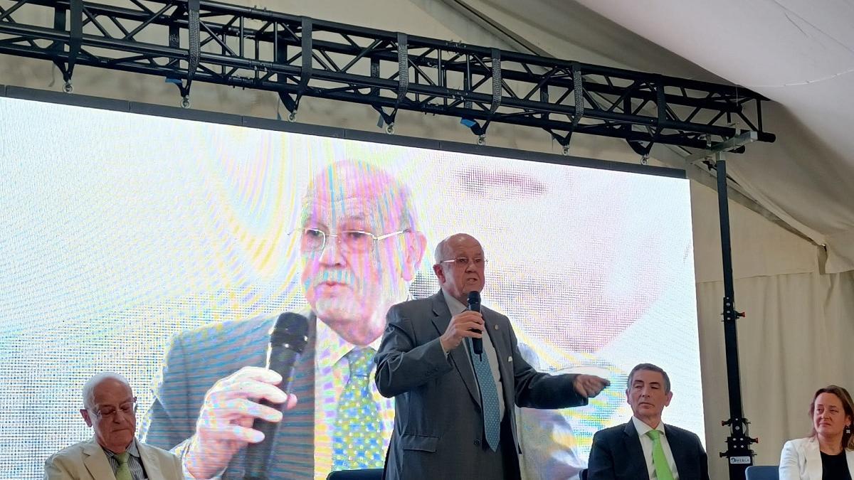 Andrés del Campo, durante el acto de Fuente Palmera.