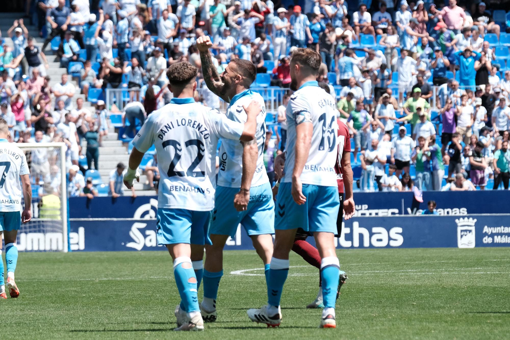 Dioni hizo el tanto del empate a uno en el Málaga CF - AD Mérida.