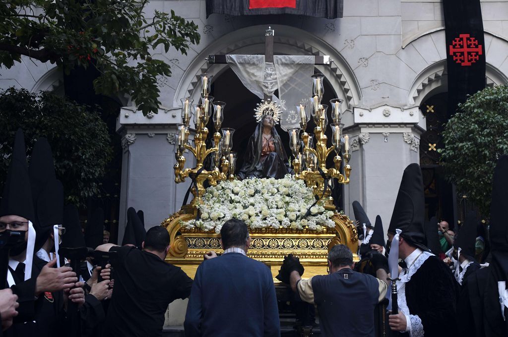 La procesión del Viernes Santo de Murcia, en imágenes