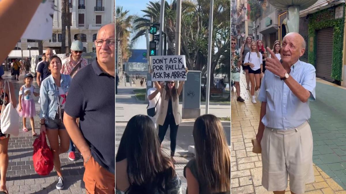 Varios fotogramas del vídeo compartido por la cuenta alicantestreetstyle