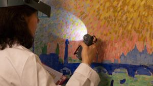El proceso de restauración de la obra de Derain.