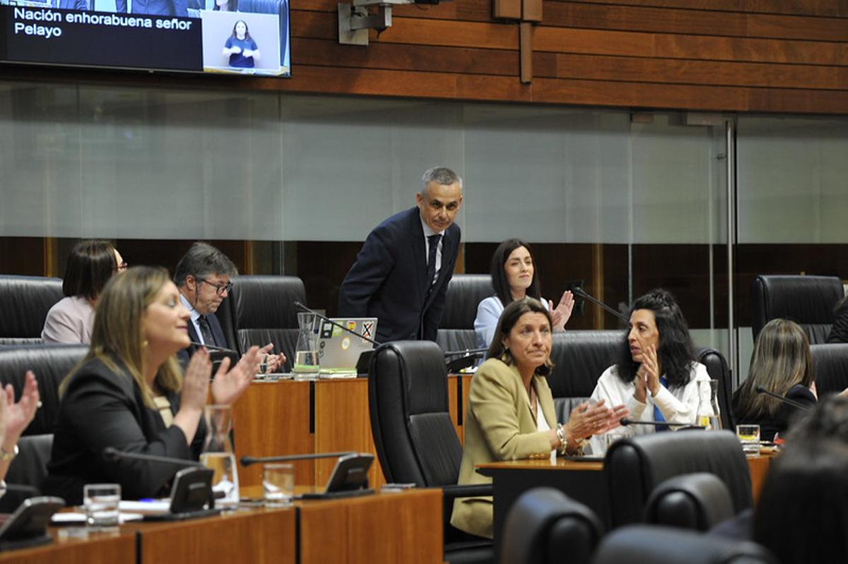 Ángel Pelayo Gordillo (Vox), ratificado como senador por designación autonómica en la Asamblea de Extremadura.