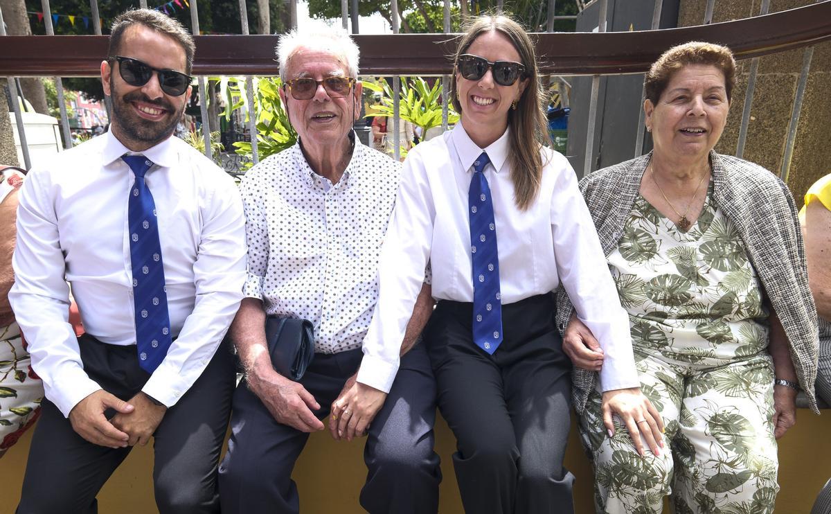 Javier Navarro, Santiago Vega, Ariadna Medina y Angelina Godoy.