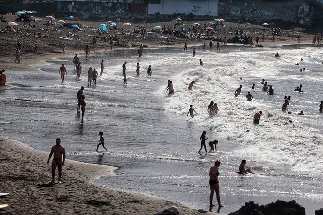 Playa Jardín, en Puerto de la Cruz