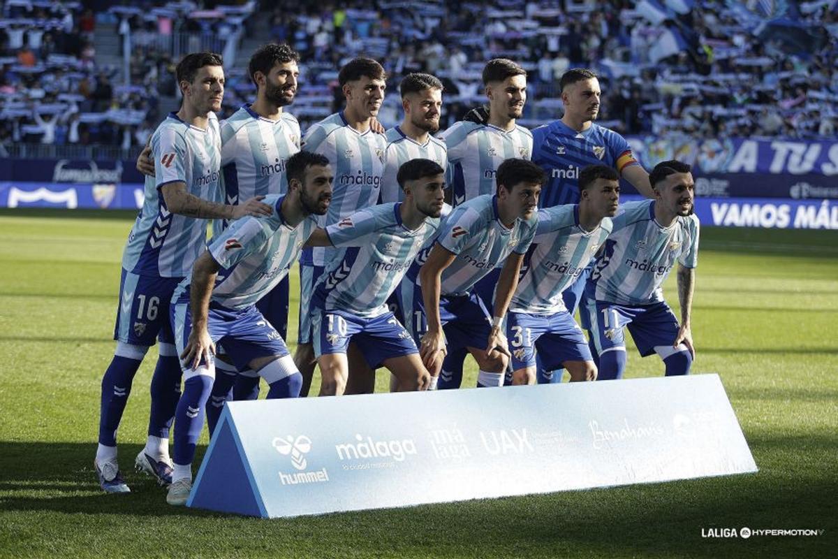 El once titular del Málaga CF frente al Ceuta.