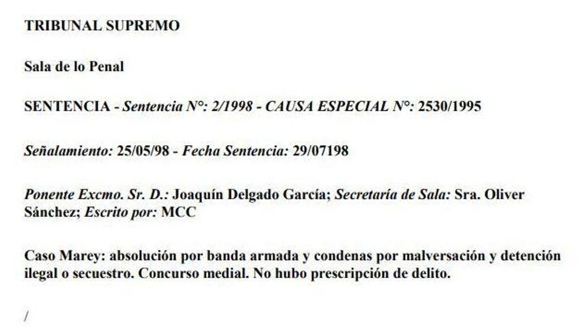 sentencia