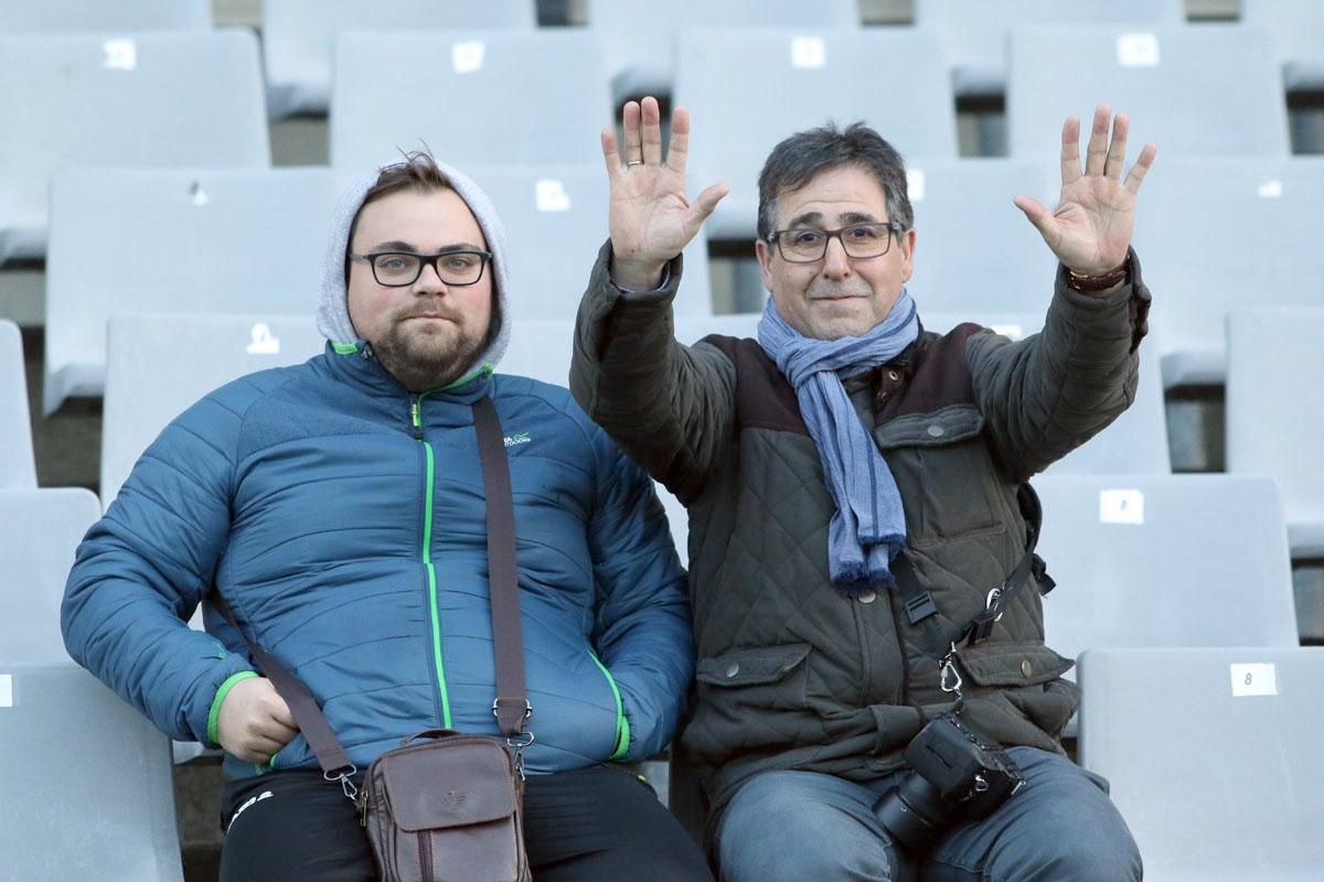 La afición blanquiverde en el Córdoba-Albacete