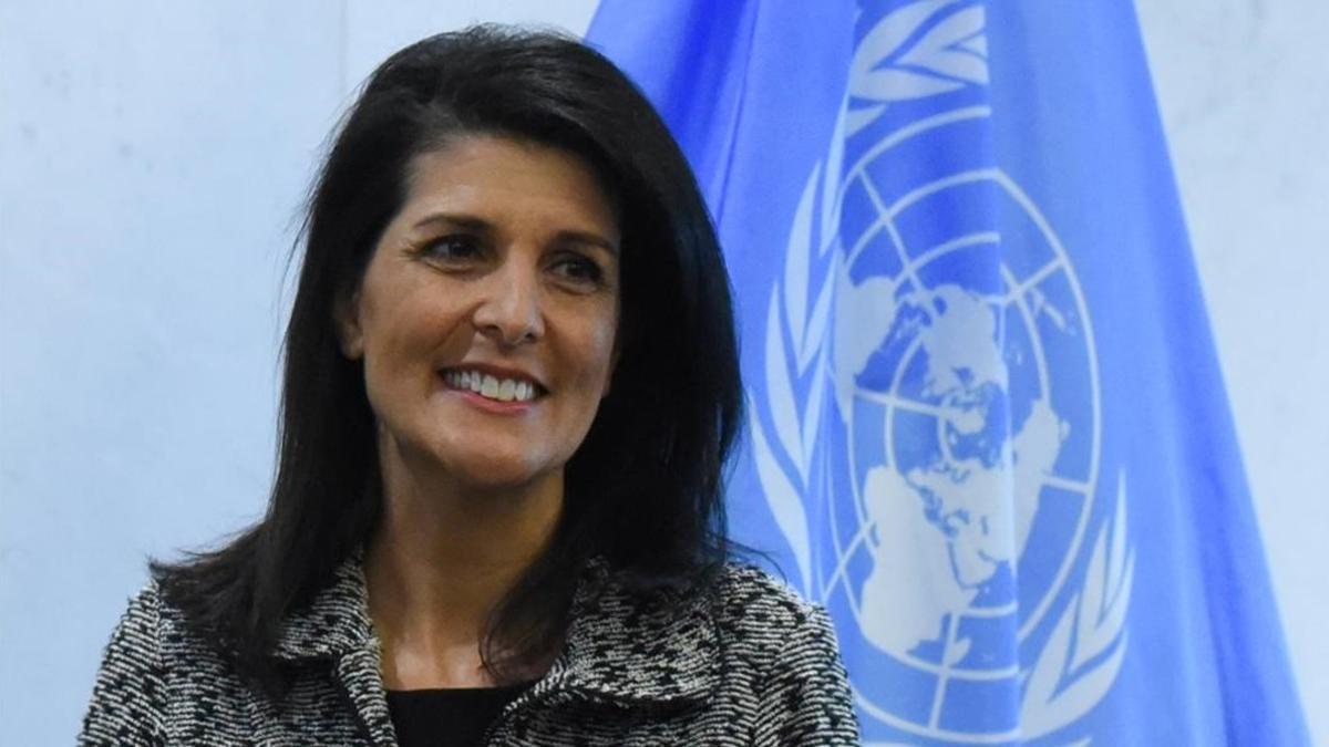 Nikki Haley, en la ONU, este viernes.