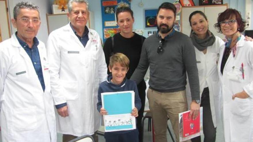 Un niño de 7 años de Santa Pola ilustra la felicitación navideña de Conselleria