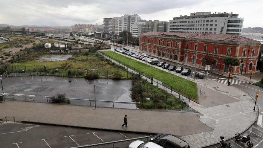 Vista de la zona donde irían las nuevas viviendas del plan de vías.