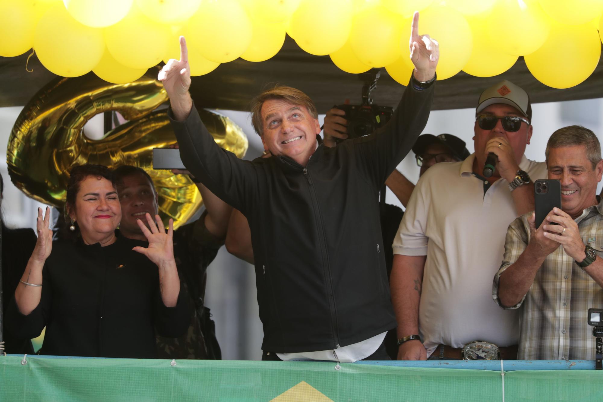 Primer acto de campaña para la presidencia de Brasil de Jair Bolsonaro