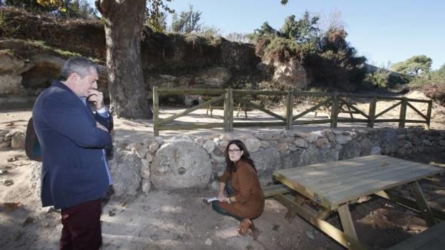 Bort y Ortega, ayer, en el paraje de la Font Blanca.