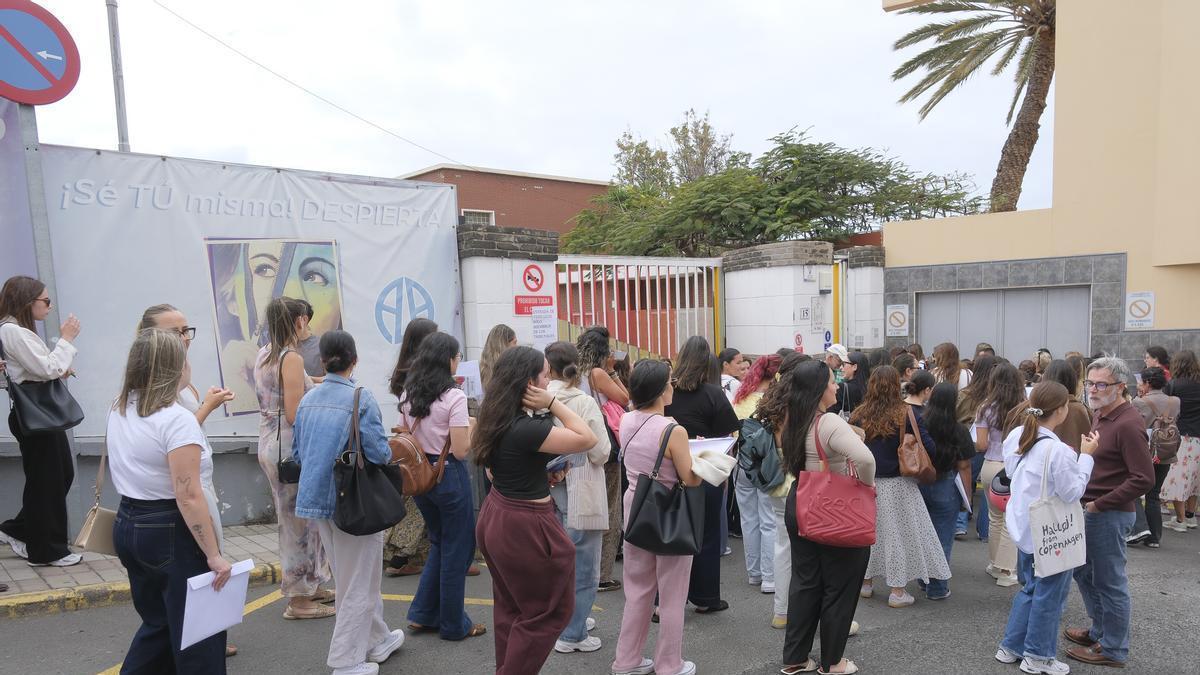 Imagen de archivo de presentación de las oposiciones al Cuerpo de Maestros en Canarias.