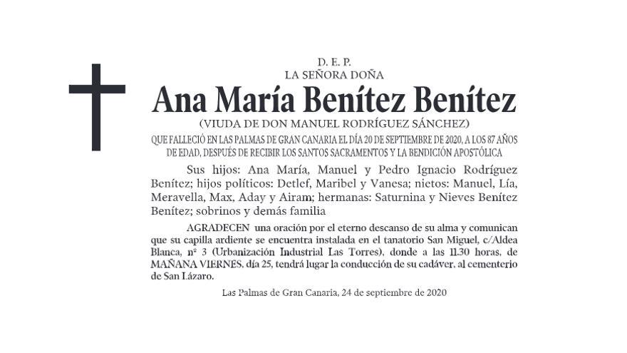 Ana María Benítez Benítez