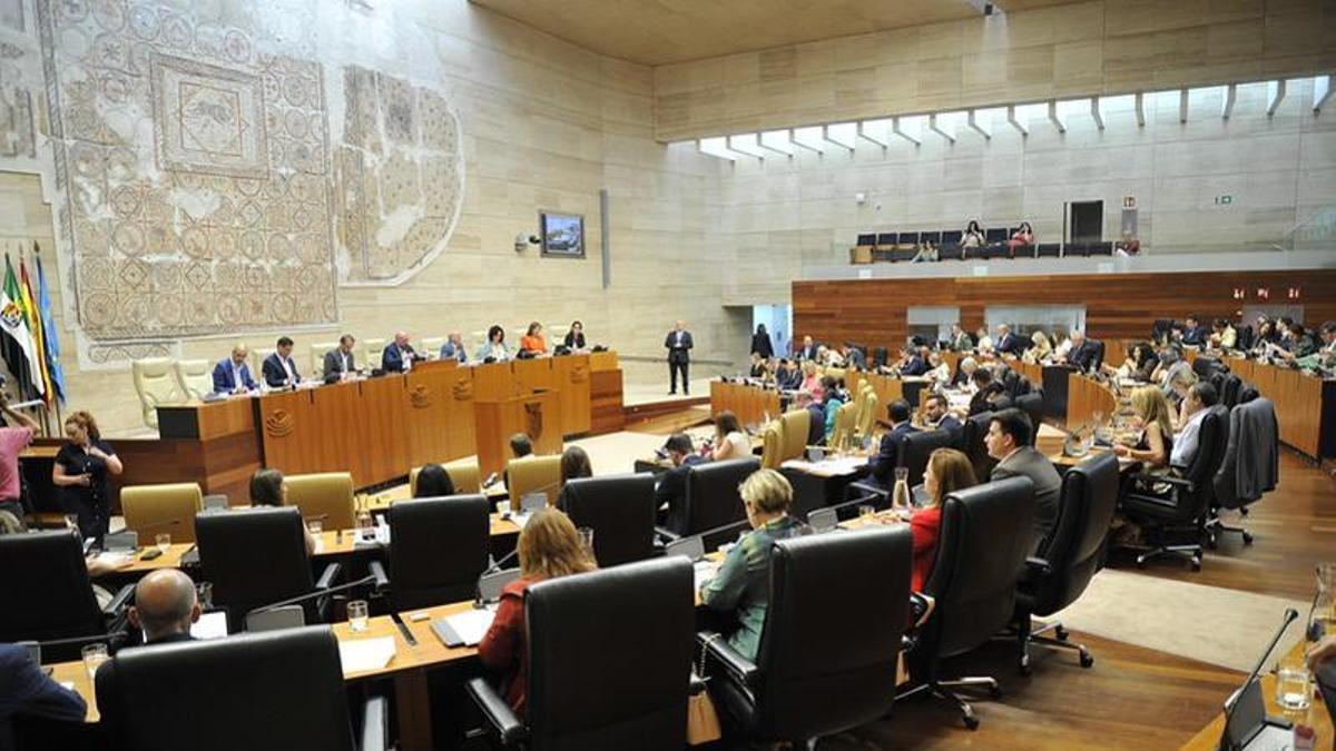 Pleno en la Asamblea de Extremadura
