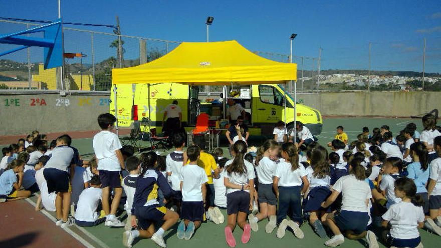 Taller de primeros auxilios en el Colegio Claret.