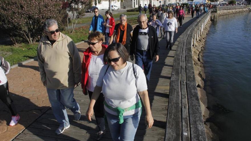 Caminata celebrada en diciembre pasado por el trazado del Camino Real. //Santos Álvarez