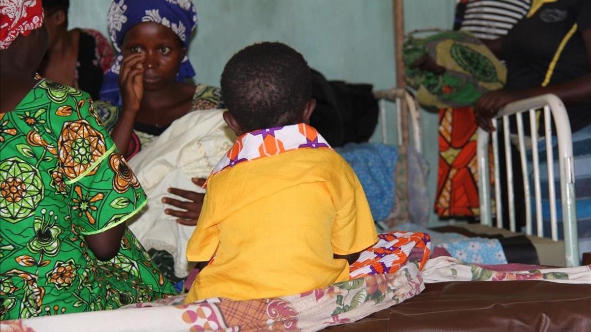 Marie, de 4 años y violada, en el hospiutal de Kirotshe, en la región congoleña de Kivu Norte.