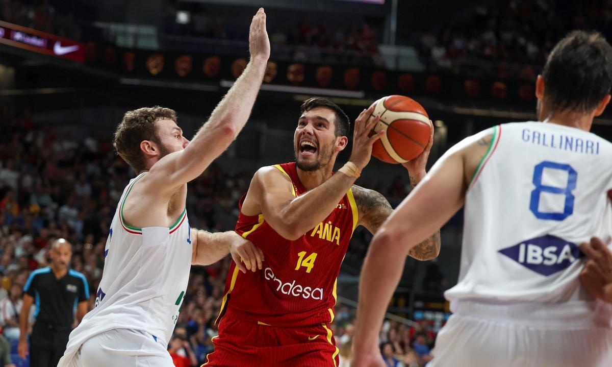 Willy Hernangómez fue uno de los destacados de España ante Italia