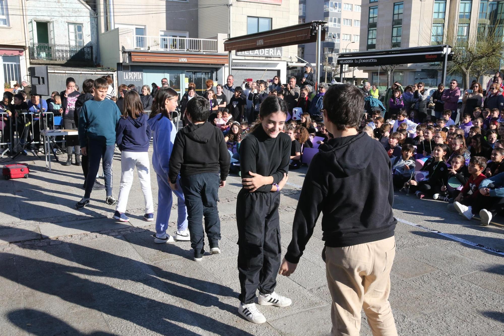 Los colegios, protagonistas en la previa del 25-N en O Morrazo