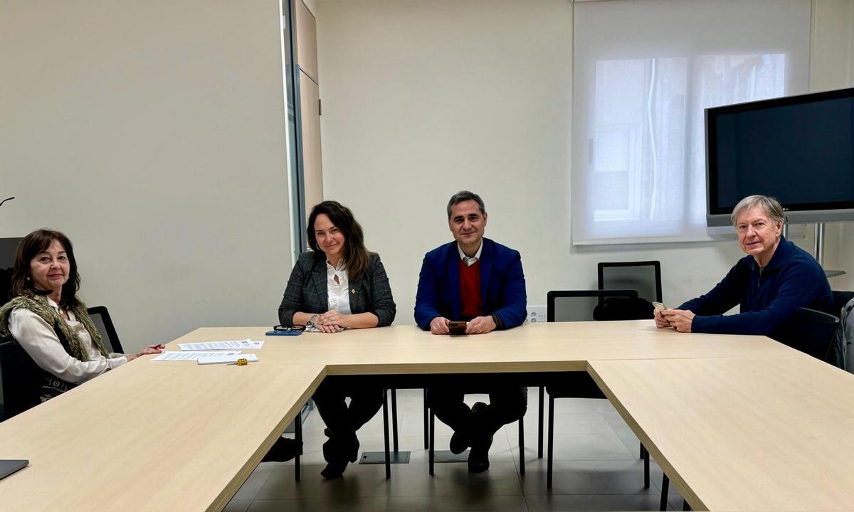 Hurtado y Ortolá durante la reunión de este martes.