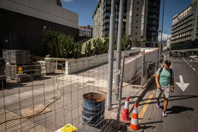 Obras para garantizar la seguridad de la esquina de Meridiano