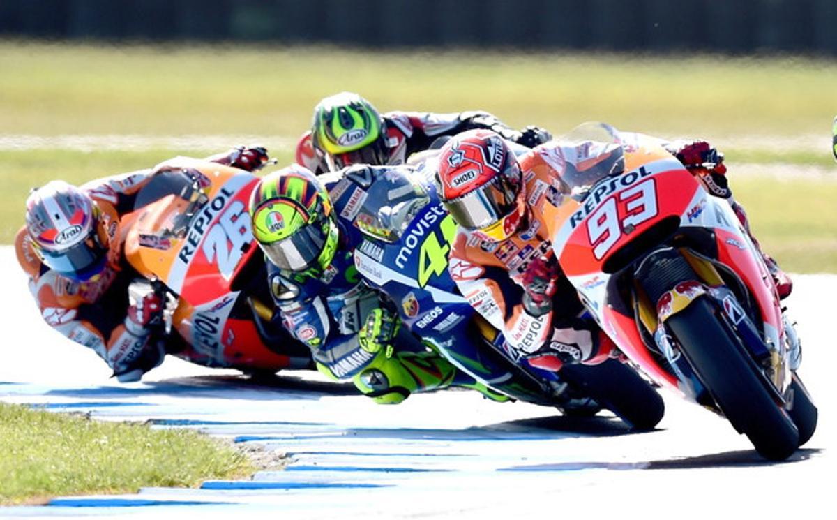 Las imágenes  del GP de Australia de motociclismo