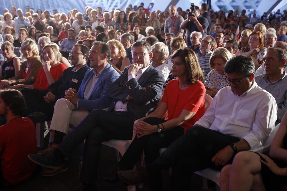 Mitin de Pedro Sánchez en l'Umbracle