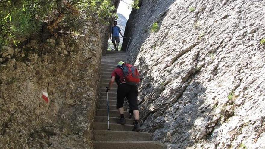 Escales al camí de Sant Jeroni, a Montserrat.