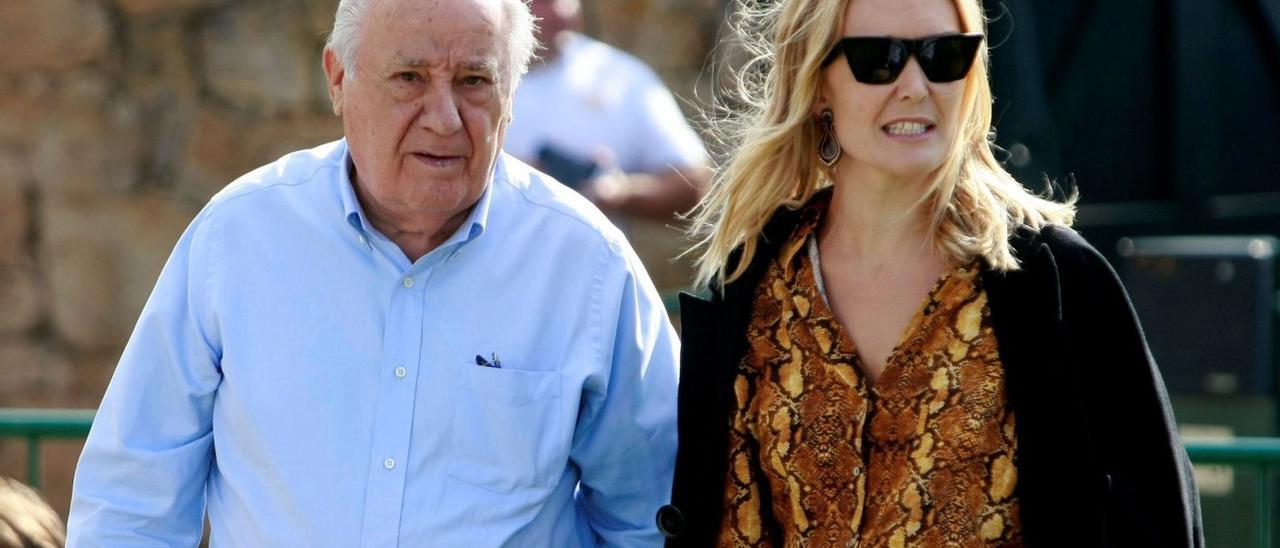 Amancio Ortega y su hija Marta Ortega, en una imagen de noviembre del año pasado. |   // CABALAR