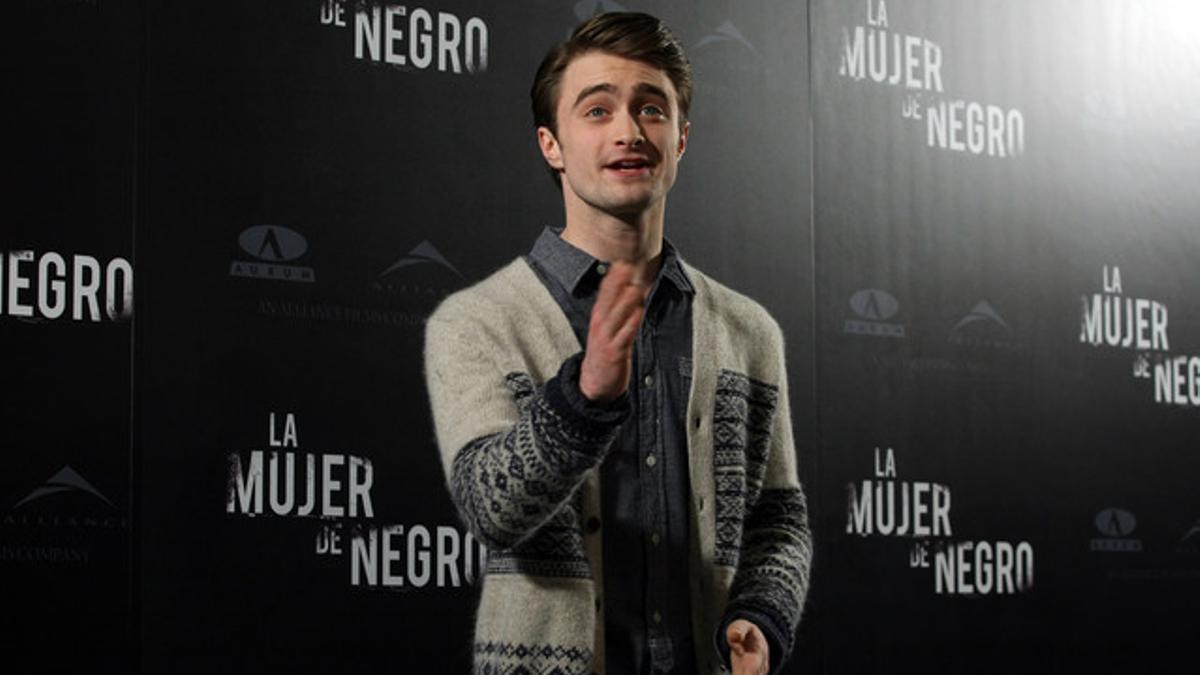 Daniel Radcliffe, en la presentación de 'La mujer de negro', en Madrid.