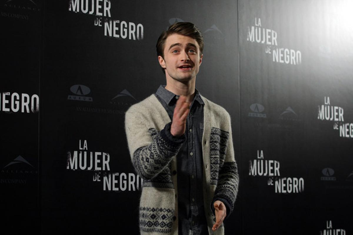 Daniel Radcliffe, en la presentació de ’La dona de negre’, a Madrid.