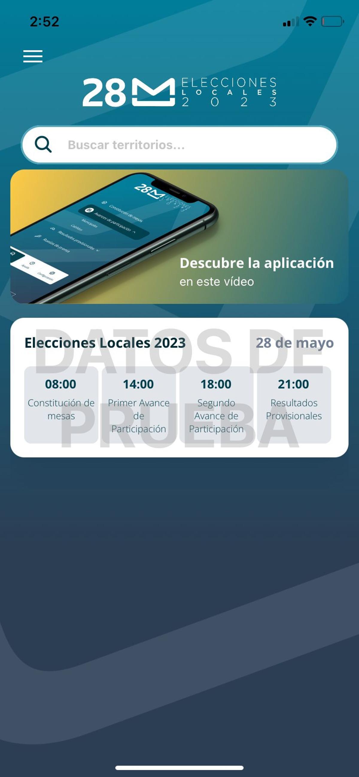 Imagen de la aplicación 28M Locales 2023.
